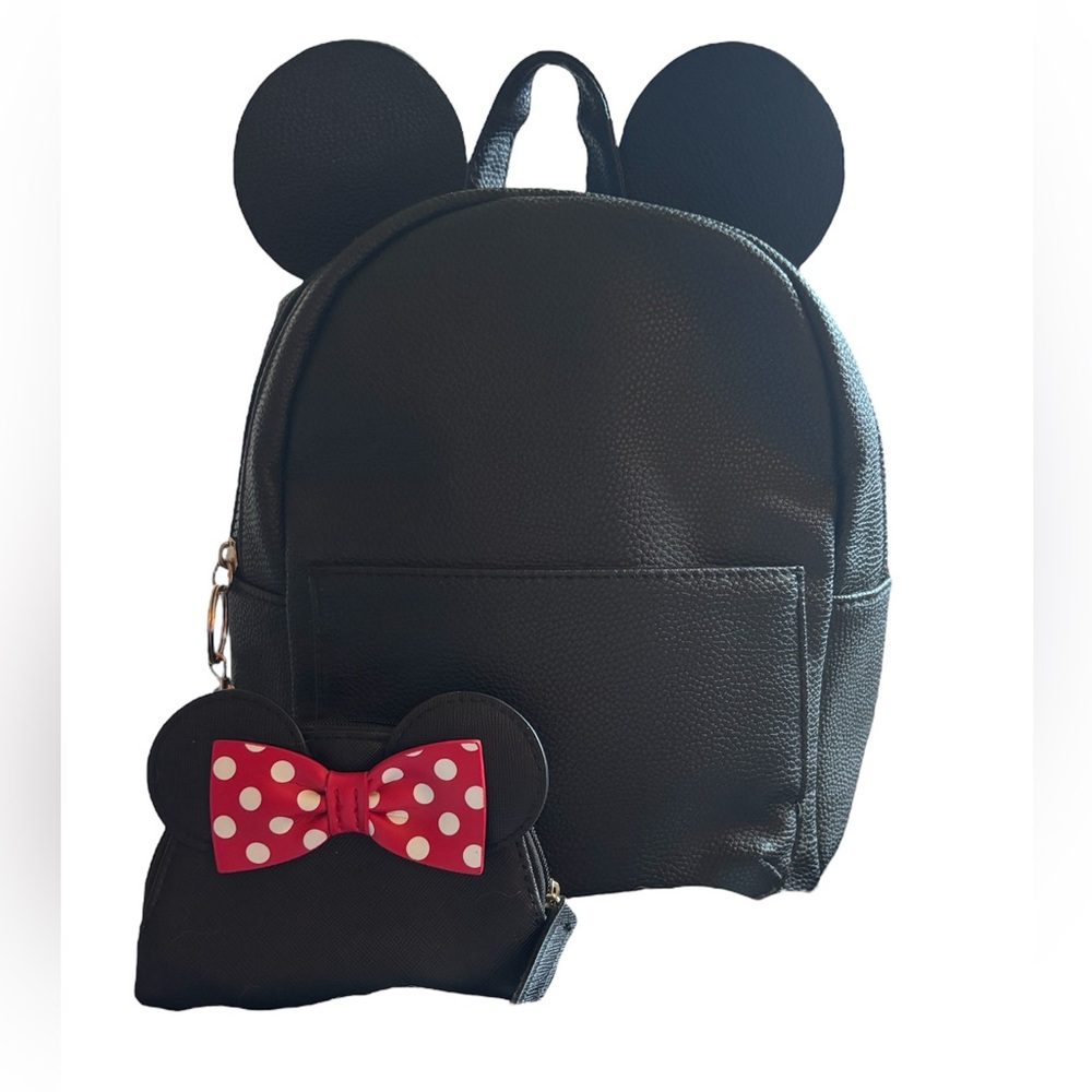 Primark Disney Mini Bookbag with Adjustable Straps and Minnie Bow Coin Purse